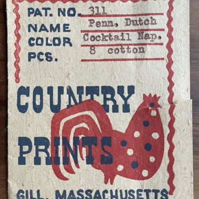 Country Prints product tag.