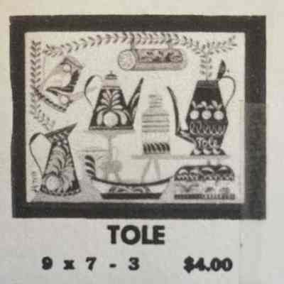 Framed Print: Tole 97-3: From “Country Prints in Frames”, c.1955.