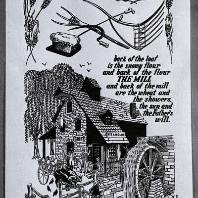 Original artwork on board.: Black and white photo of original artwork on board by Robert Darr Wert, 1963. Image courtesy of Maryanne Gallagher.