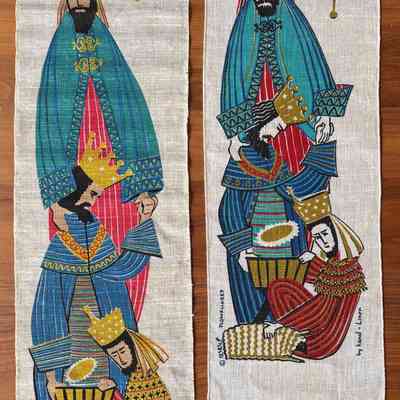 Three Kings 344, left, and the later Plowshares Three Kings 706.: Both: PKM collection.