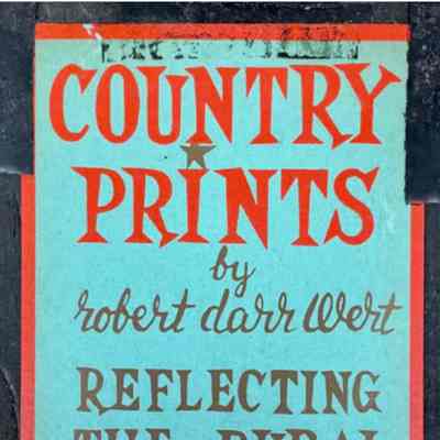 Example on aqua card stock with red and brown print.: Collection of Susan Ward.