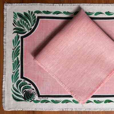 Placemat: Tole 121 (TK), c.1950, Rose