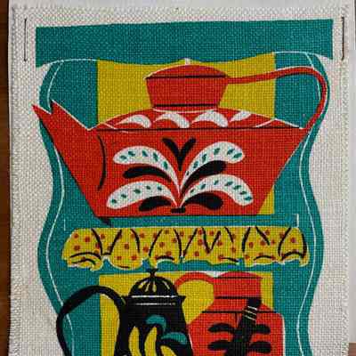Notecard, Country Print Notes: Country Kitchen 333, Painted Tin (TK)