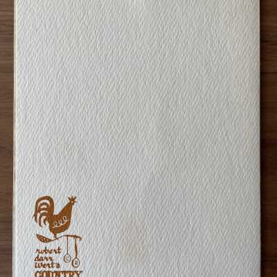 Back of notecard with Country Print Notes logo and handwritten retailer notation.