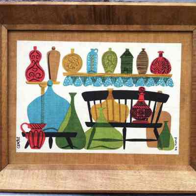 Example in a c.1960 antique birch Country Prints frame.: Image: SplitOakandCo, Etsy.com