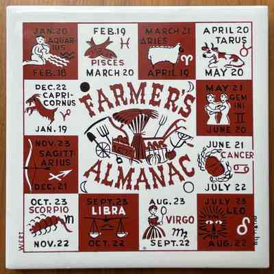 Tile: Farmer’s Almanac (TK), Brown