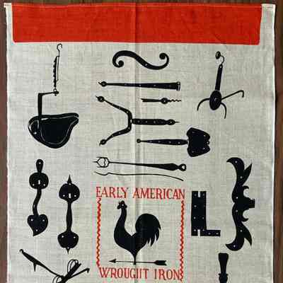 Towel, Wallhanging: Wrought Iron 209, c.1951