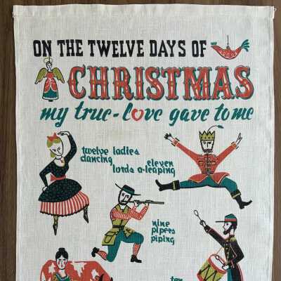 Towel, Wallhanging, Christmas: Twelve Days of Christmas 243