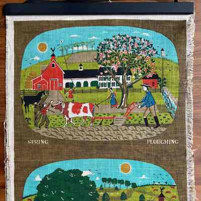 Wallhanging, Scroll: Four Seasons, Spring & Summer 264