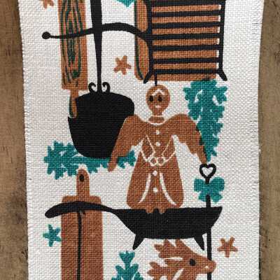 Linen print.