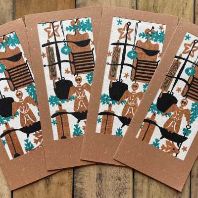 Set of four cards.: PKM collection.