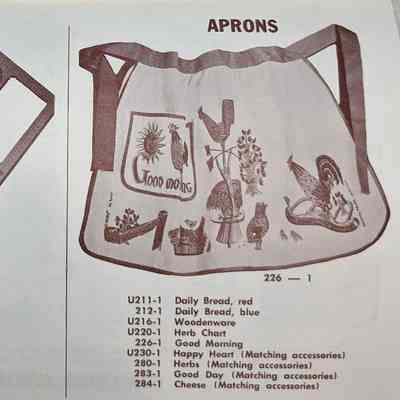 Good Morning 226-1 apron, right.: From “Country Prints by Robert Darr Wert and Neighbors”, c.1966. Image: Clark Peramo