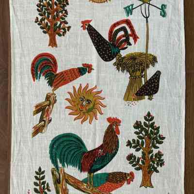 Matching towel/wallhanging: Good Morning 226.: PKM collection.