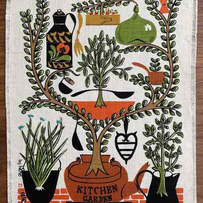 Gift Greeting: Kitchen Garden, c.1955.: PKM collection.