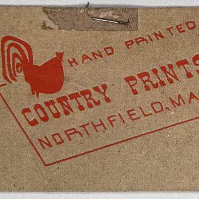 Color copy of business card with more accurate color rendition.: Collection of Sara Leeper. Image: Sara Leeper