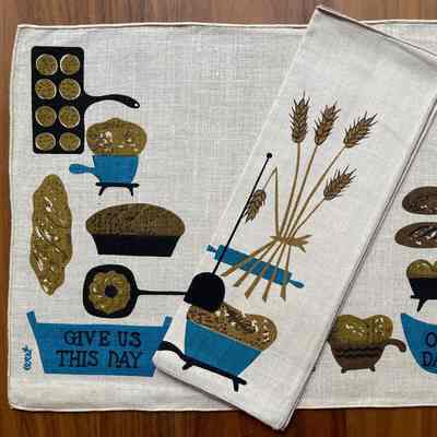 Placemat: Daily Bread U124, c.1963, Blue