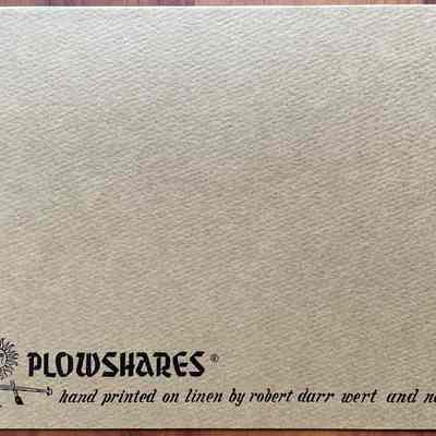 Card back with Plowshares imprint.