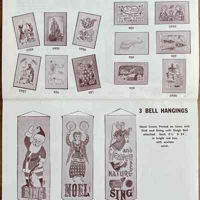Page 19 & 20. Christmas Greetings and Bell Hangings.