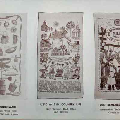 Country Life U210 or 210 wall hanging, center.: From “Country Prints by Robert Darr Wert and Neighbors”, c.1966. Image: Clark Peramo