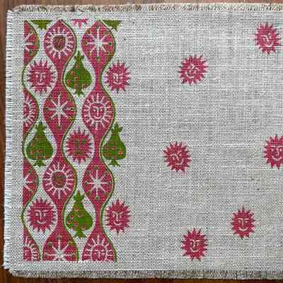 Placemat: Sunshine 146, Pink and Green