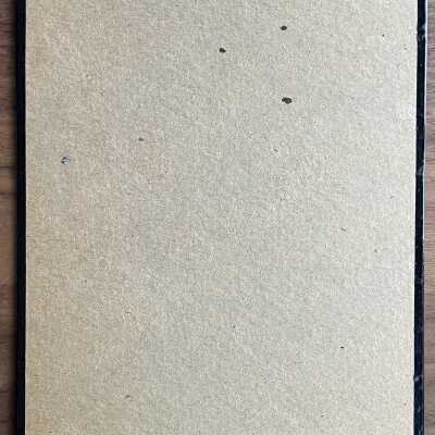 Back of mounted print.