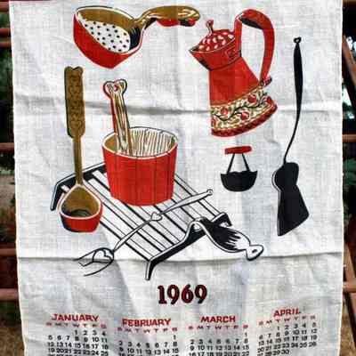 Towel, Calendar: Kitchenware (TK), 1969