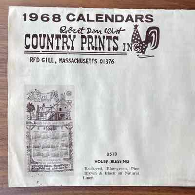 Branding, Brochure: c.1968 Calendars (Wholesale)