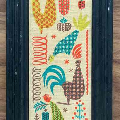 Matching framed print: Early Birds 516-3 (TK).: PKM collection.