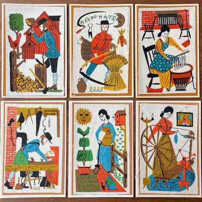 Complete set of Country Life 335 notecards.: PKM collection. Image: PKM.