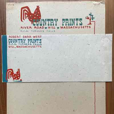 Branding: Country Prints Letterhead, c.1950