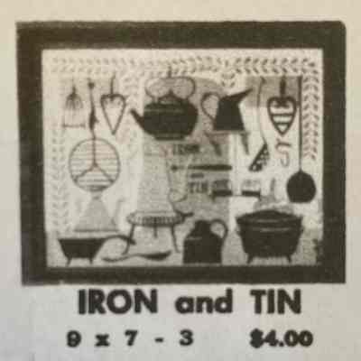 Framed Print: Iron and Tin 97-3; see “Framed Prints and Mounted Prints” entries.: From “Country Prints in Frames”, c.1955. Image: PKM