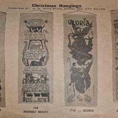 Plowshares Christmas Bells 711, right.: From “Country Prints by Robert Darr Wert and Neighbors”, c.1966. Image: Clark Peramo