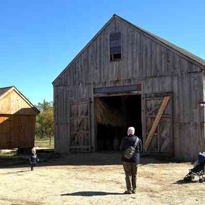 The barn at the Pliny Freeman Farm (nka: The Freeman Farm and Garden) illustrated at right, third from top.