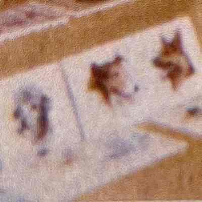 Tile: Transferware, Dog Portraits (TK)