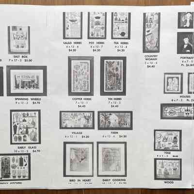 Friendly Kitchen 917-4, lower left corner.: From the brochure “Country Prints in Frames”, c.1955. Photocopy of original in the collection of Sara Leeper.