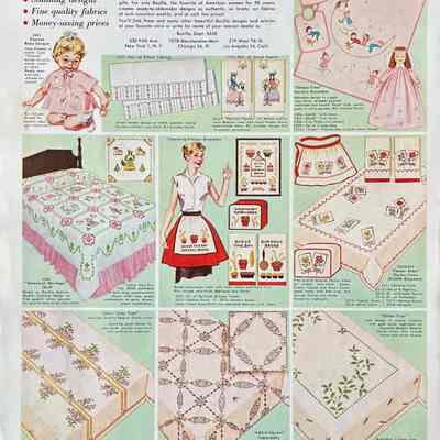 Bucilla ad in McCall’s Needlework and Crafts, Spring-Summer 1958.: PKM collection.