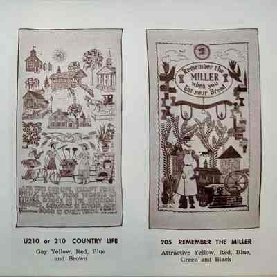 Remember the Miller 205 towel/wallhanging, right.: From “Country Prints by Robert Darr Wert and Neighbors”, c.1966. Image: Clark Peramo