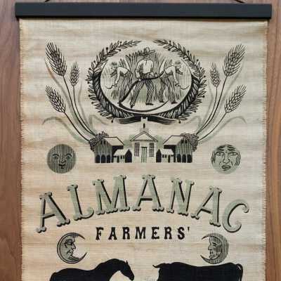 Wallhanging, Scroll: Almanac 230, Sage Green (TK)