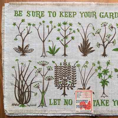 Placemat: Barbecue Mats, Garden 137, Green/Brown