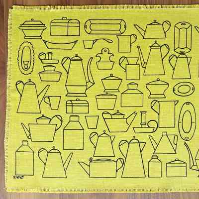 Placemat, Napkin: Country Tin 121, Mustard