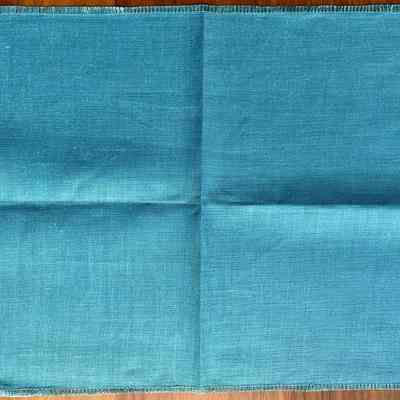 Solid color napkin.