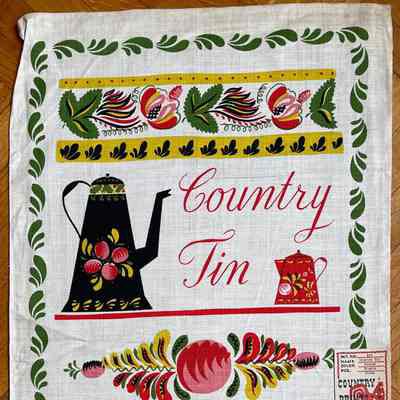 Towel, Wallhanging: Country Tin 206, c.1951