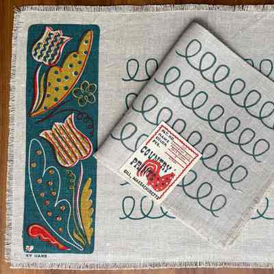 Placemat: Lancaster Slip 116, c.1951, Salt Glaze