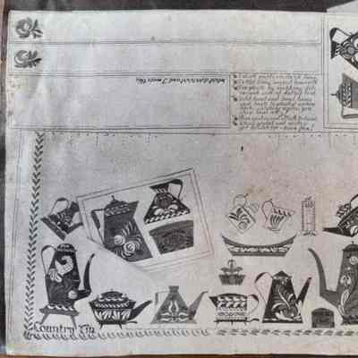 Apron kit: Country Tin 423.: Cropped fro image below.
