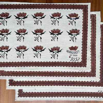 Four placemats.