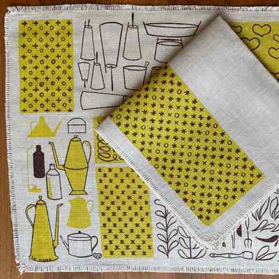 Placemat: Yankee Doodles 112, c.1951, Brown and Spice