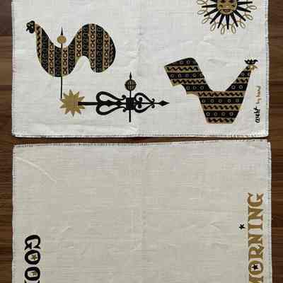 Matching Good Morning 100 placemat set; see “Placemat Sets”.: PKM collection.