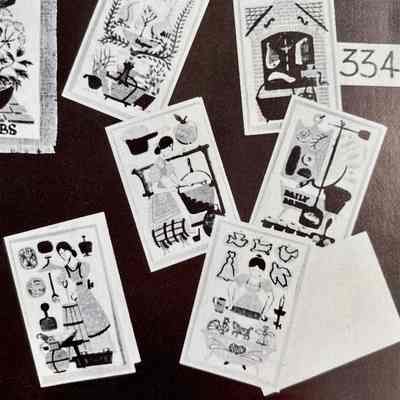 Country Cooking Notes 334, set of six.: Cropped from image below.