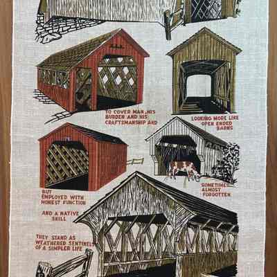 Variant: Early American Covered Bridges U236 with non-specific text.: PKM collection.