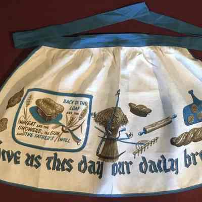 Matching Daily Bread 311 apron in blue.: Image: unknown eBay.com vendor